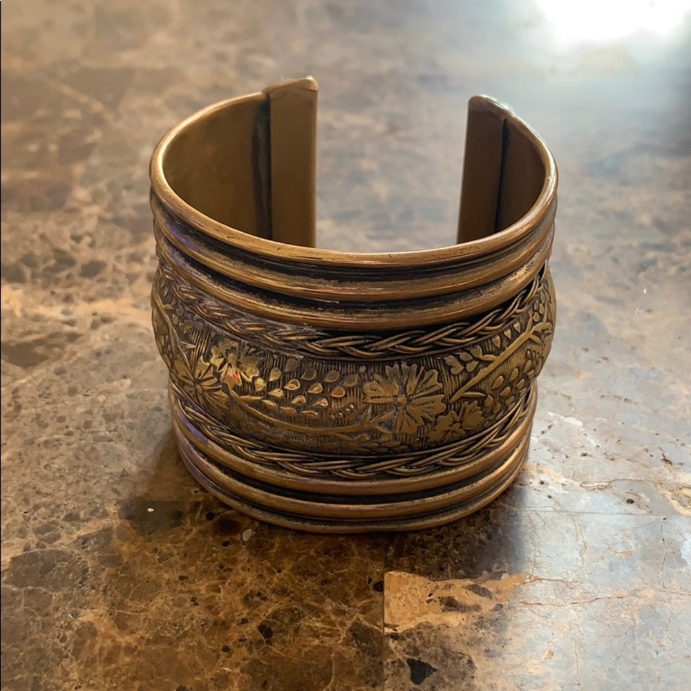 Bohemian Moroccan Silver Cuff Bracelet Cuff